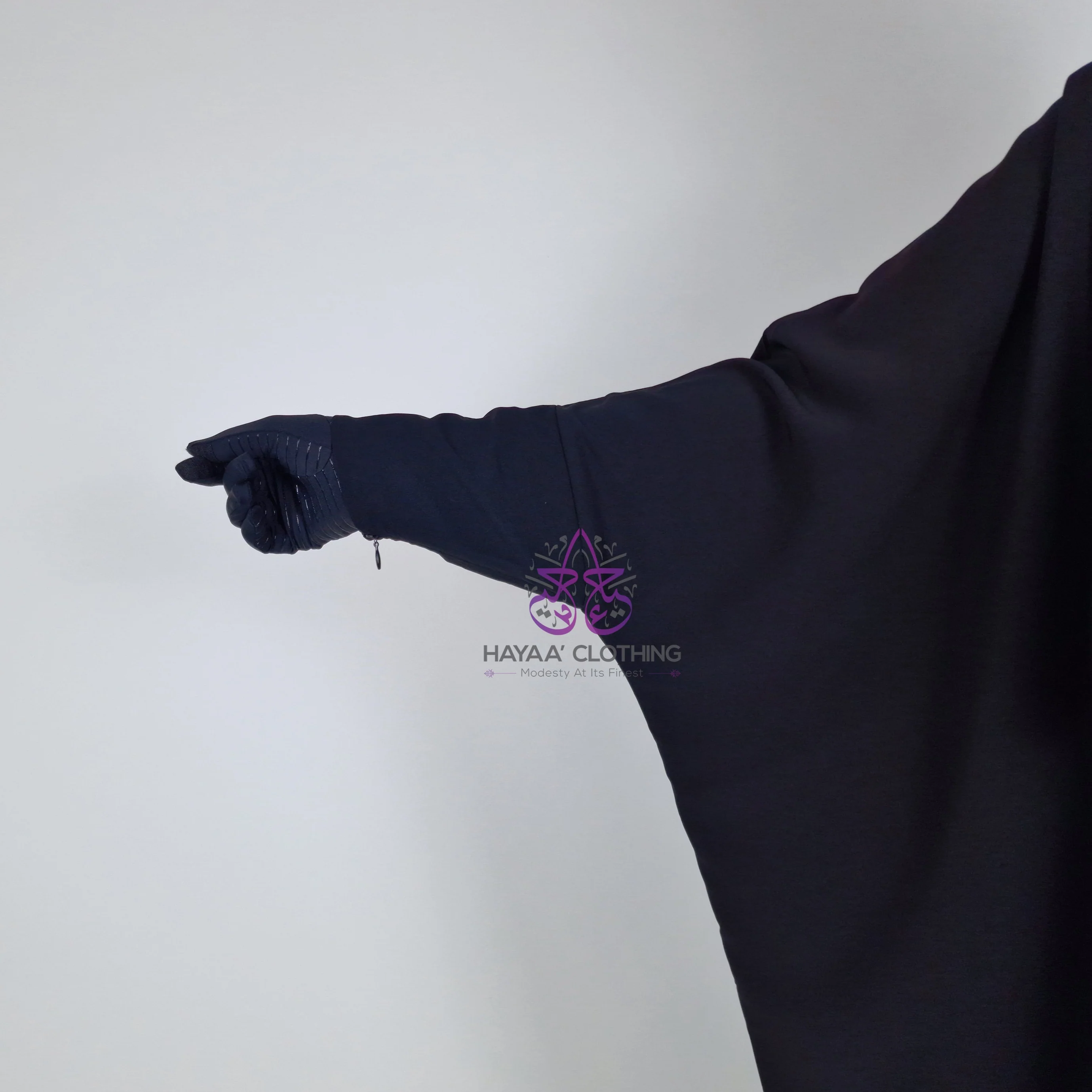 Batwing Abaya - Black | Wudu & Nursing Friendly - Image 3