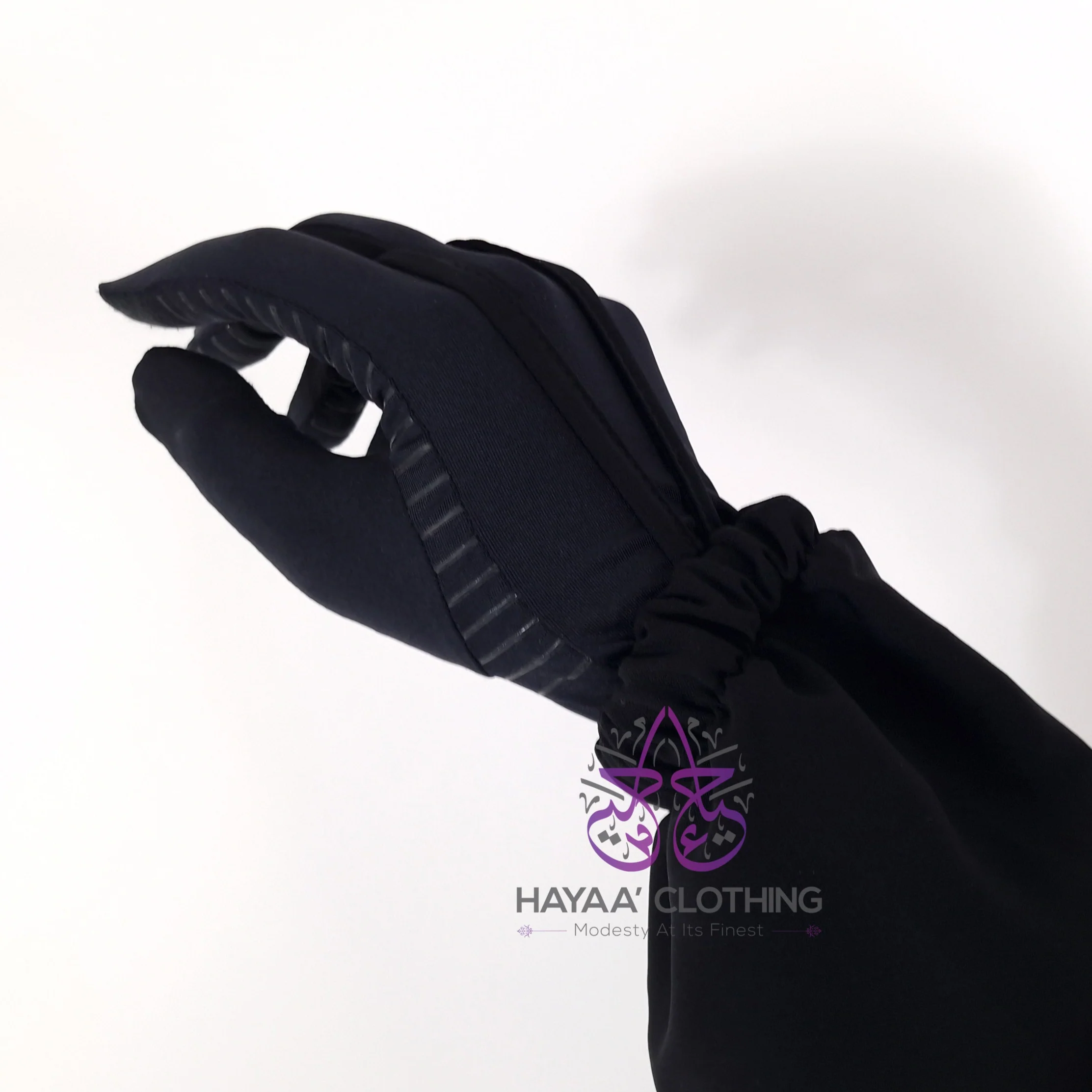 Classic 2 Piece Jilbab - Black - Image 5