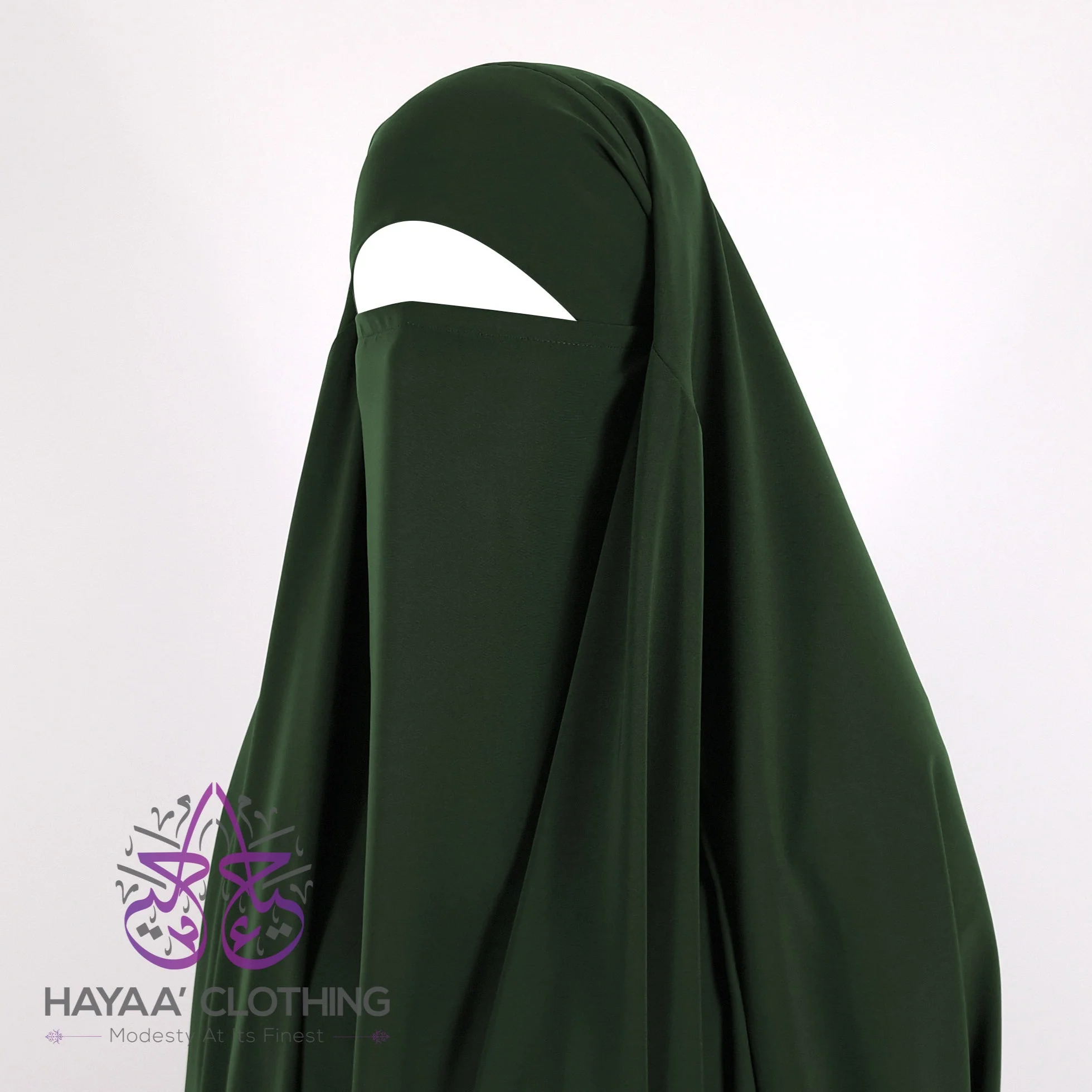 Classic 2 Piece Jilbab - Khaki - Image 4