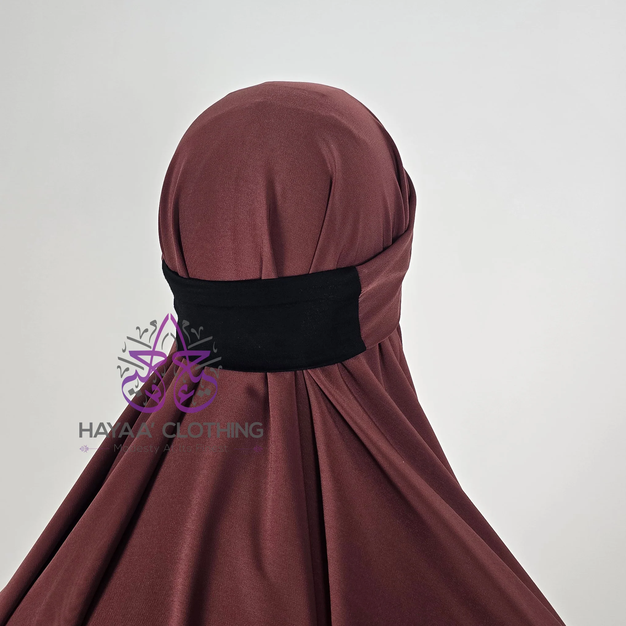 Jilbab Aa'isha 2 Piece | Elasticated headband - Copper - Image 4